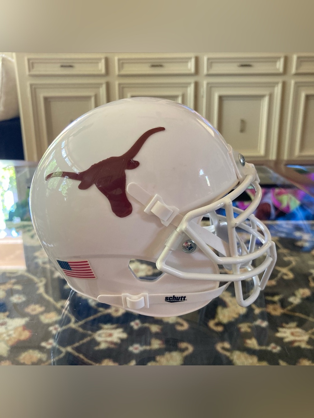 Texas Longhorns Mini Helmet Schutt 3 5/8 NCAA UT Hook Em